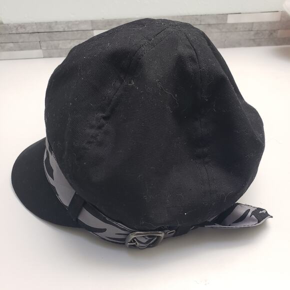 Harley Davidson Newsboy Fitted Cap Women's Black Sz Small - Picture 4 of 9